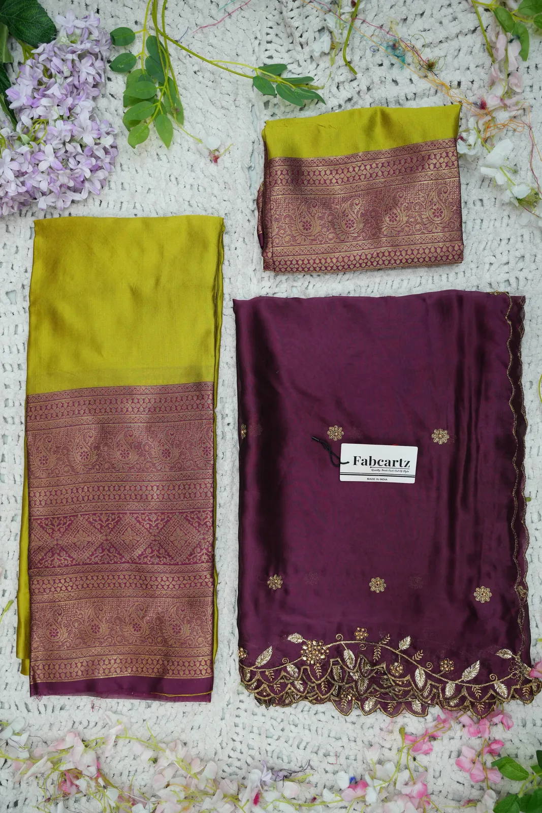 South Indian Festival Traditional Half Saree with Blouse & Embroidered Dupatta ButtiRango/Aroli - Image 27