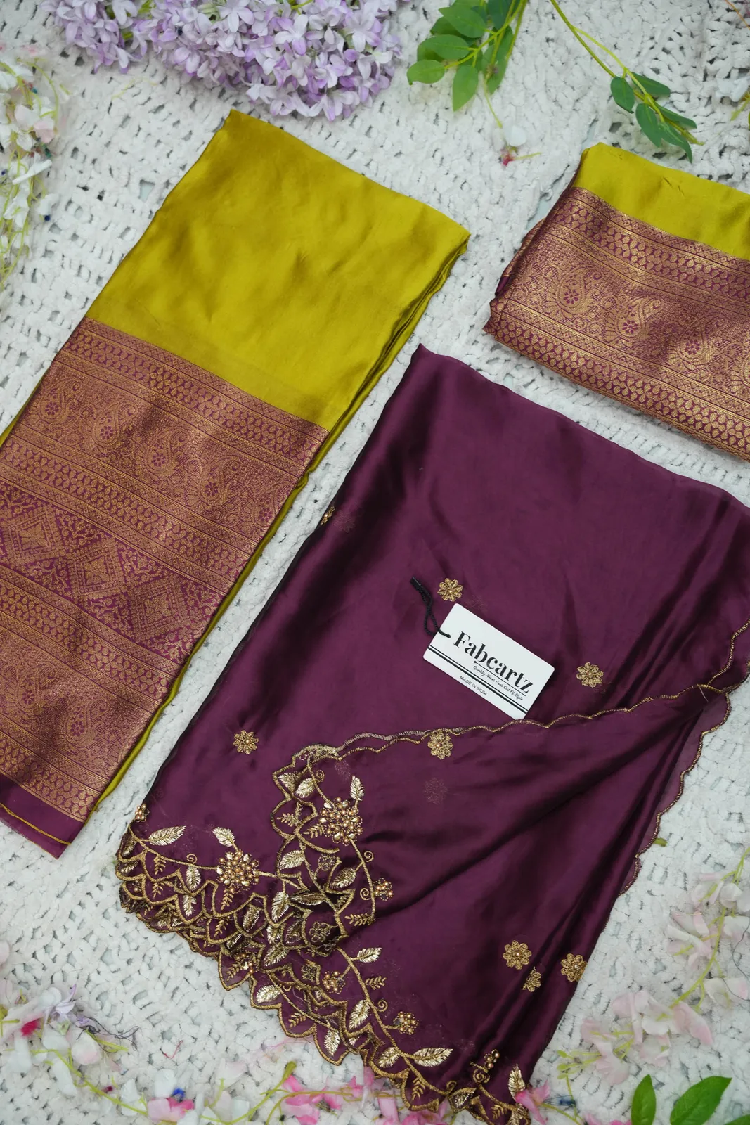South Indian Festival Traditional Half Saree with Blouse & Embroidered Dupatta ButtiRango/Aroli - Image 28