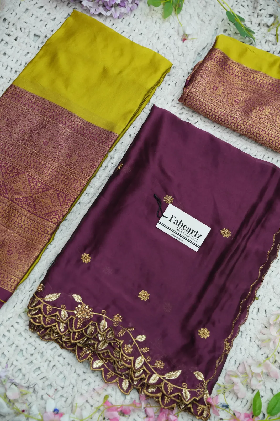 South Indian Festival Traditional Half Saree with Blouse & Embroidered Dupatta ButtiRango/Aroli - Image 29