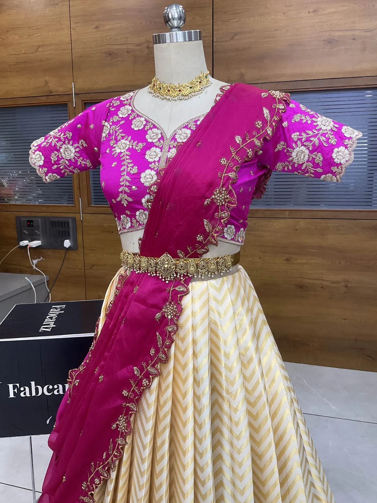 Beautifull South Indian Half Saree for women Charvi - Image 3