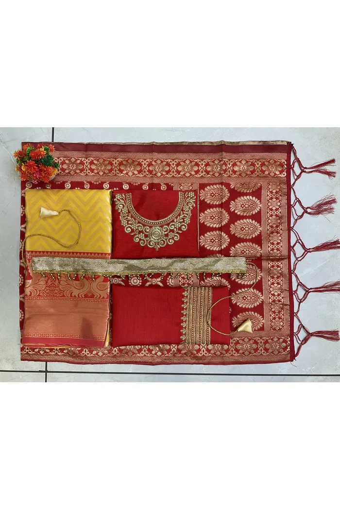 South Indian Festival Traditional Half Saree Mor Pattu Kids - Image 15