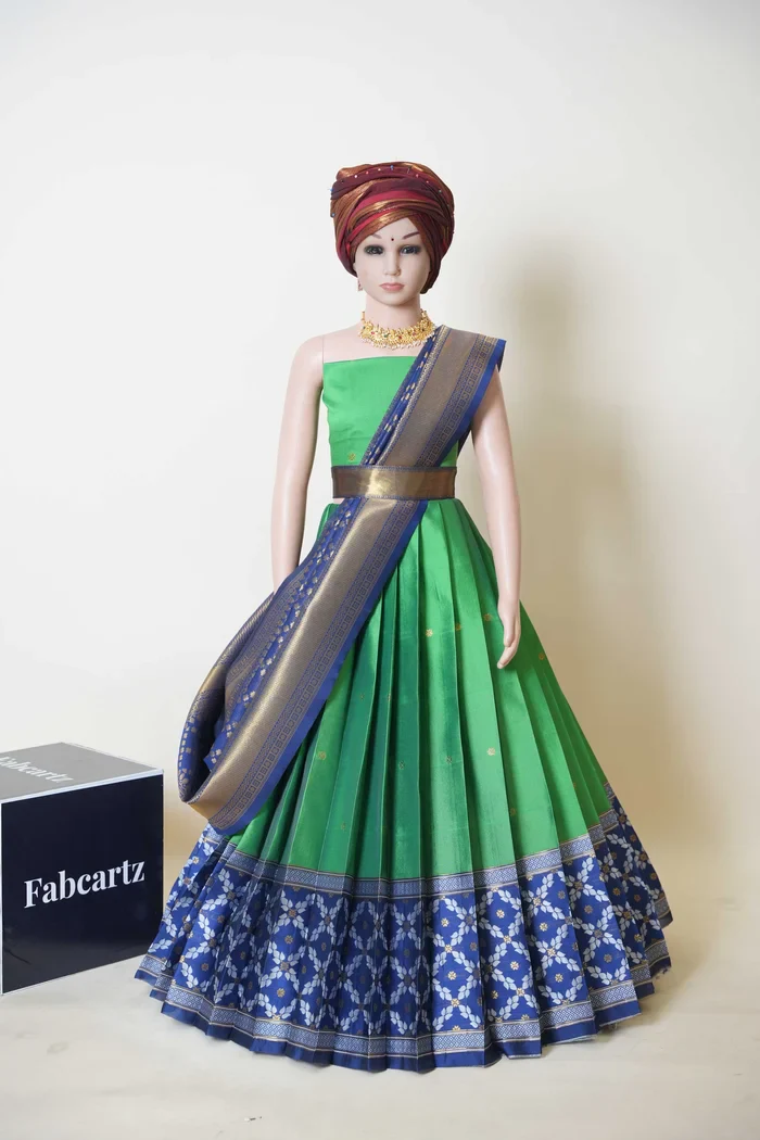 New Kids Traditional South Indian Half Saree JanjalKIDS