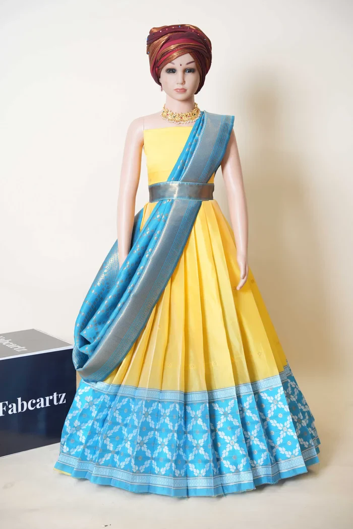 New Kids Traditional South Indian Half Saree JanjalKIDS - Image 19
