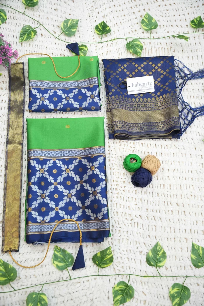 New Kids Traditional South Indian Half Saree JanjalKIDS - Image 2
