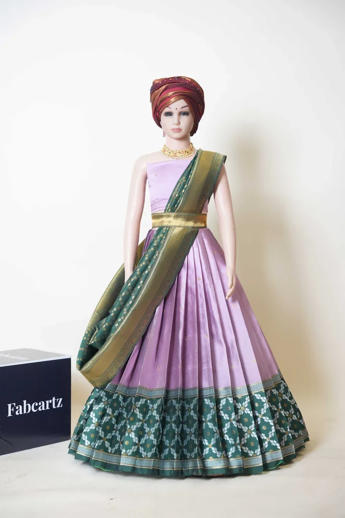 New Kids Traditional South Indian Half Saree JanjalKIDS - Image 7