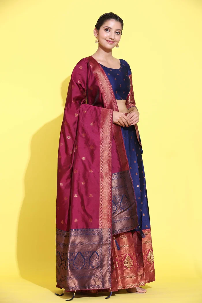 South Indian Festival Traditional Half Saree Madhuri - Image 12