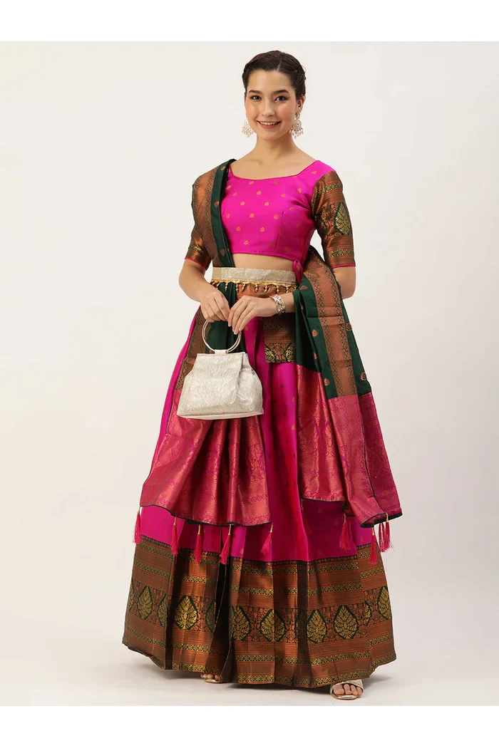 South Indian Festival Traditional Half Saree Madhuri - Image 19