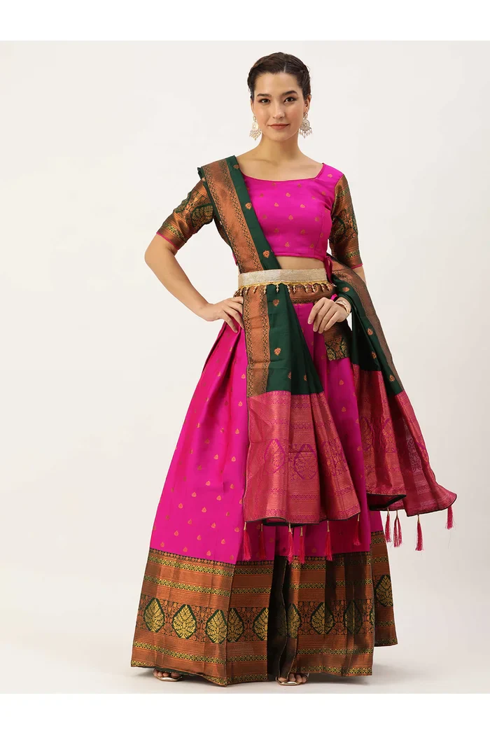 South Indian Festival Traditional Half Saree Madhuri - Image 21