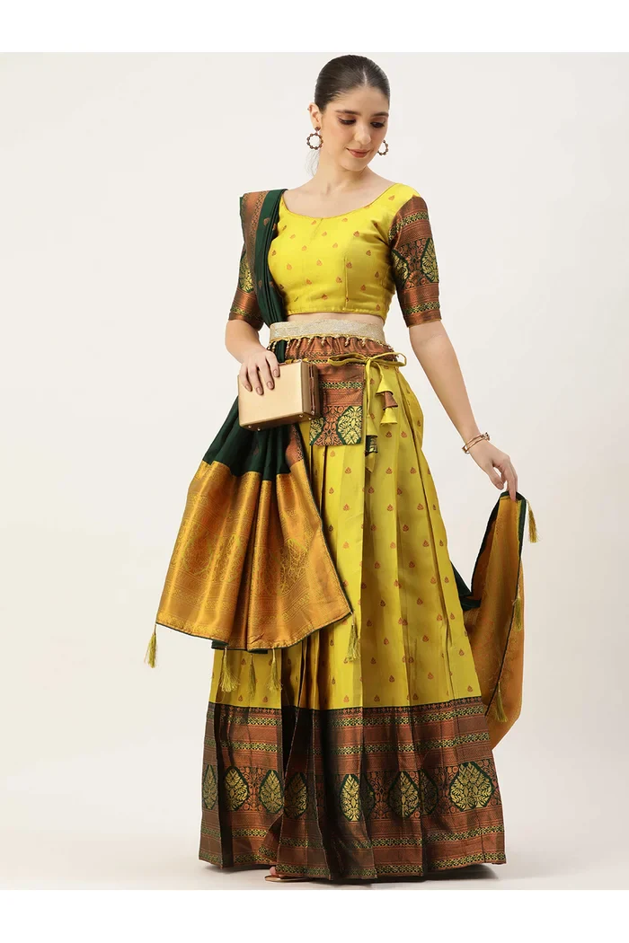 South Indian Festival Traditional Half Saree Madhuri - Image 27