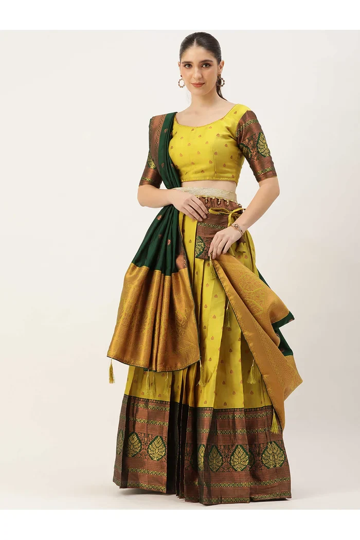 South Indian Festival Traditional Half Saree Madhuri - Image 29