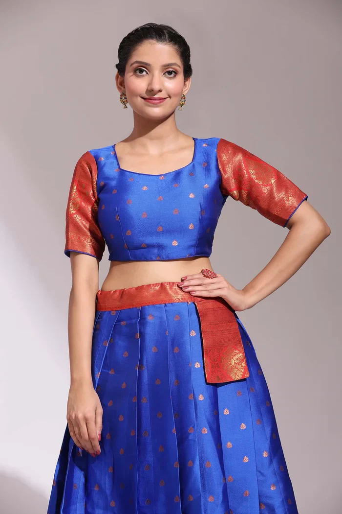 South Indian Festival Traditional Half Saree Madhuri - Image 41