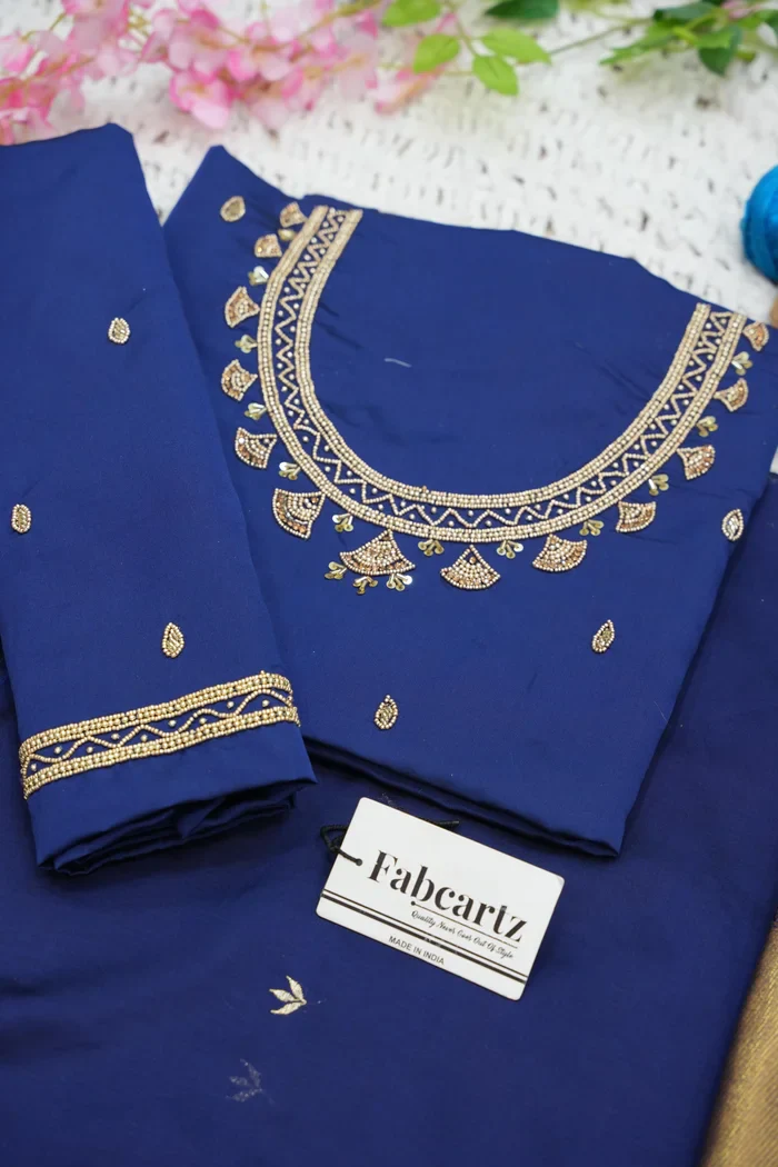 Women's Woven Design zari work Half Saree with FullyHandwork Blouse and Dupatta Dhara - Image 44