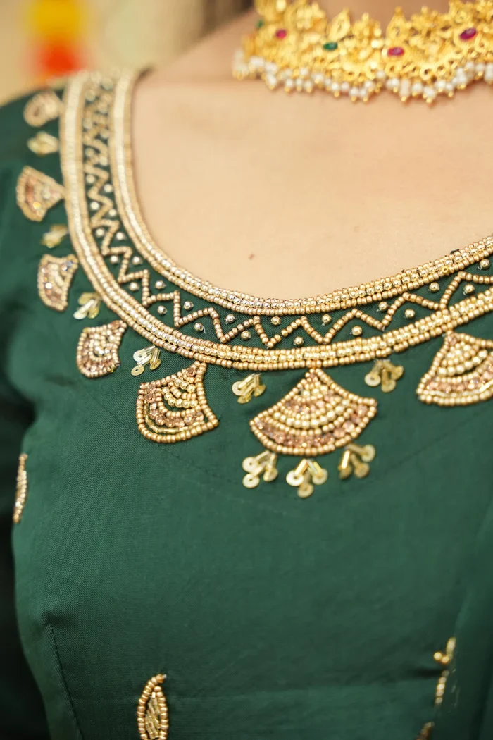 Women's Woven Design zari work Half Saree with FullyHandwork Blouse and Dupatta Dhara - Image 7