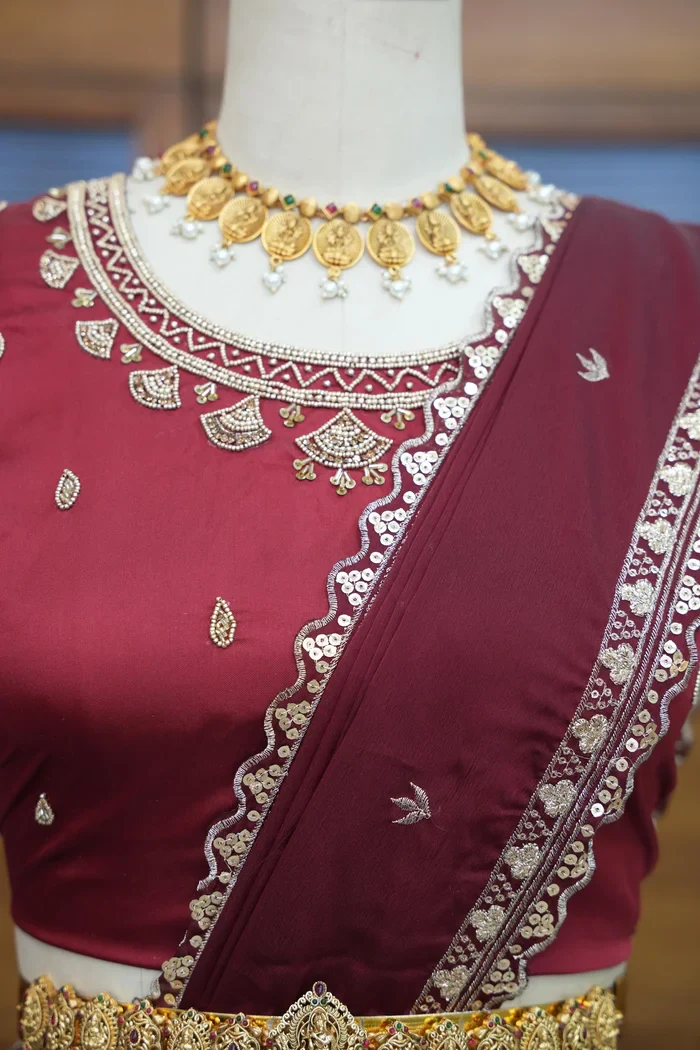 Women's Woven Design zari work Half Saree with FullyHandwork Blouse and Dupatta Dhara - Image 17