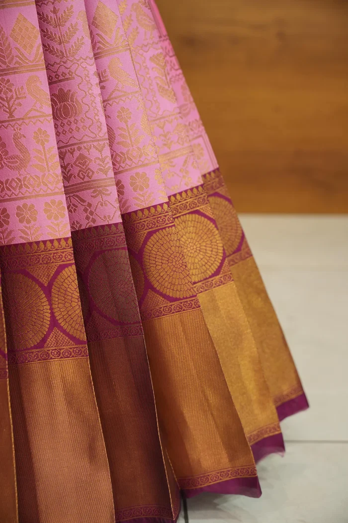 Women's Woven Design zari work Half Saree with FullyHandwork Blouse and Dupatta Dhara - Image 28
