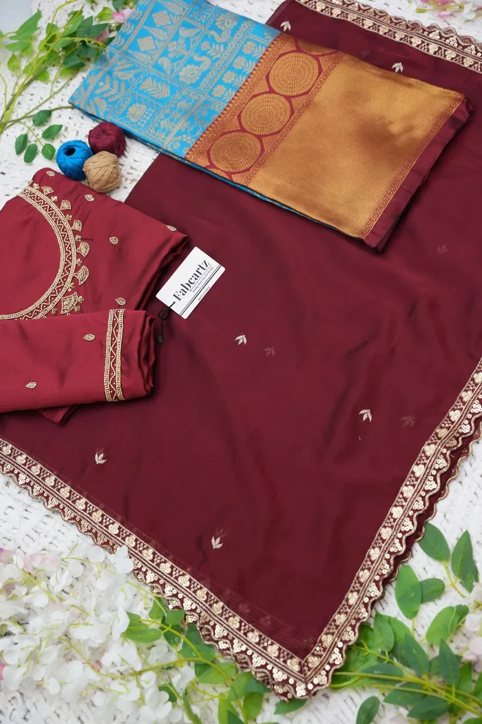 Women's Woven Design zari work Half Saree with FullyHandwork Blouse and Dupatta Dhara - Image 59