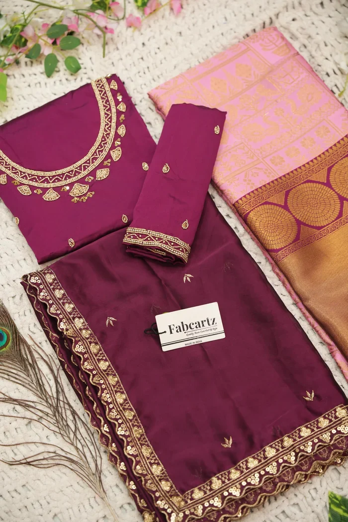 Women's Woven Design zari work Half Saree with FullyHandwork Blouse and Dupatta Dhara - Image 70