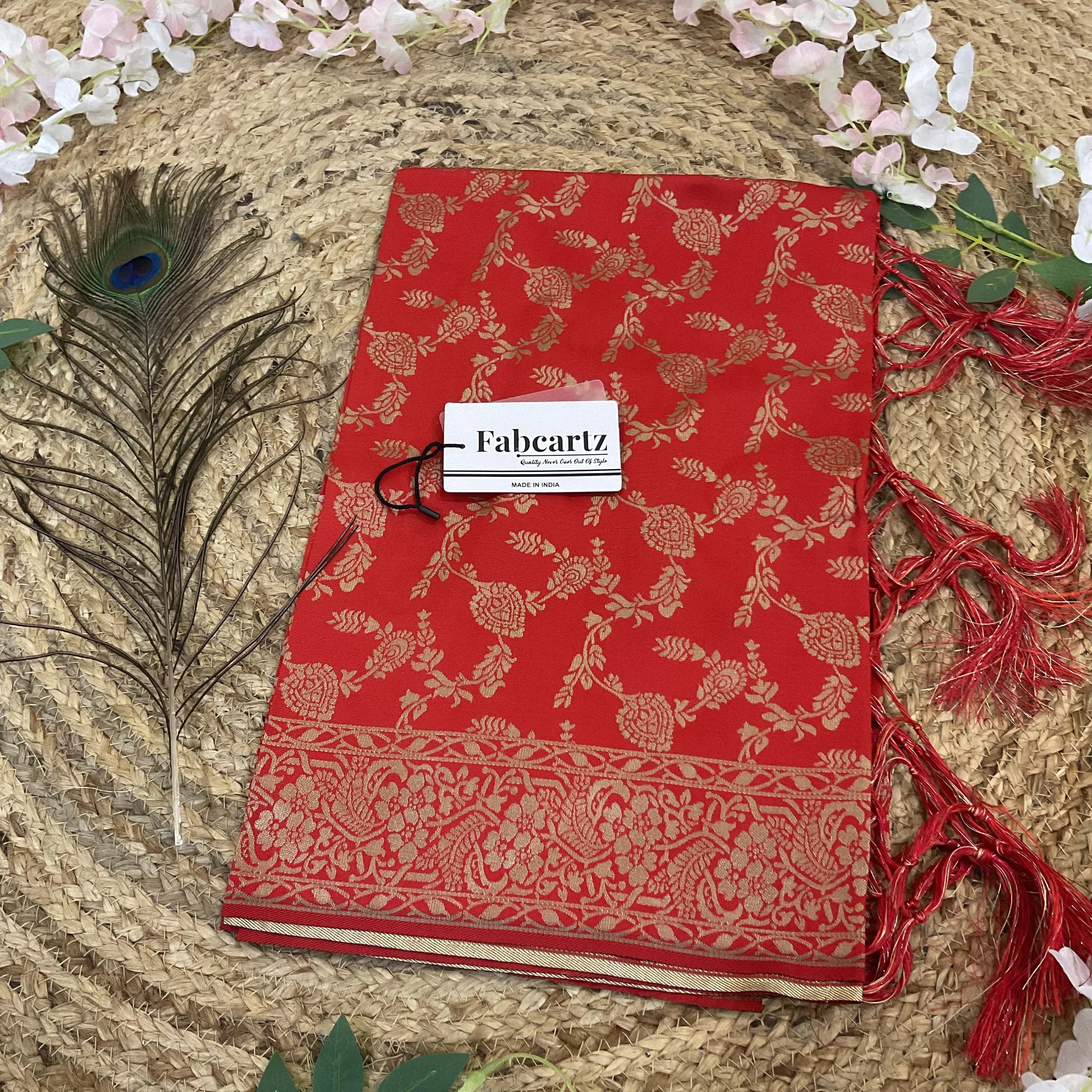 Beautiful Jacquard Woven Design Dupatta for women | Only Dupatta ForamDup - Image 4