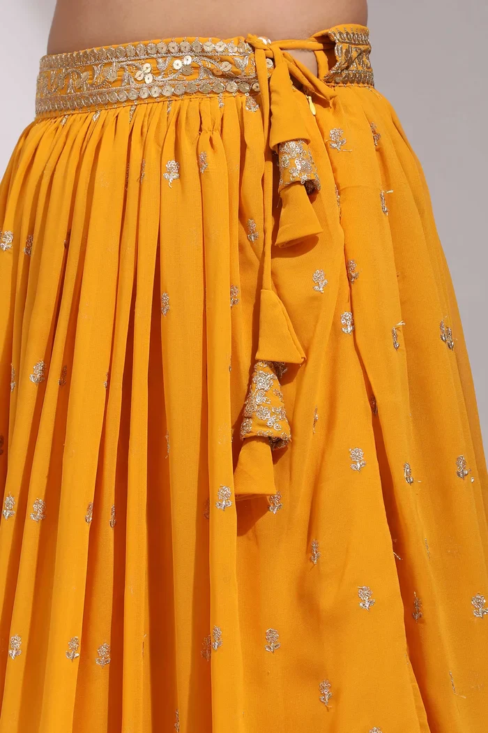 Women's Embroidered Georgette Lehenga Choli with Sequins Work ShivGami - Image 30