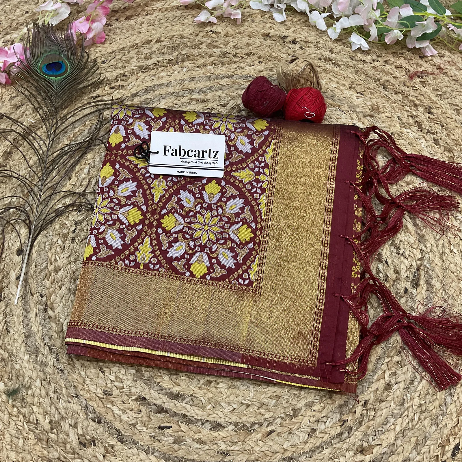 Beautiful Jacquard Woven Design Dupatta for women | Only Dupatta GolGolDup - Image 18