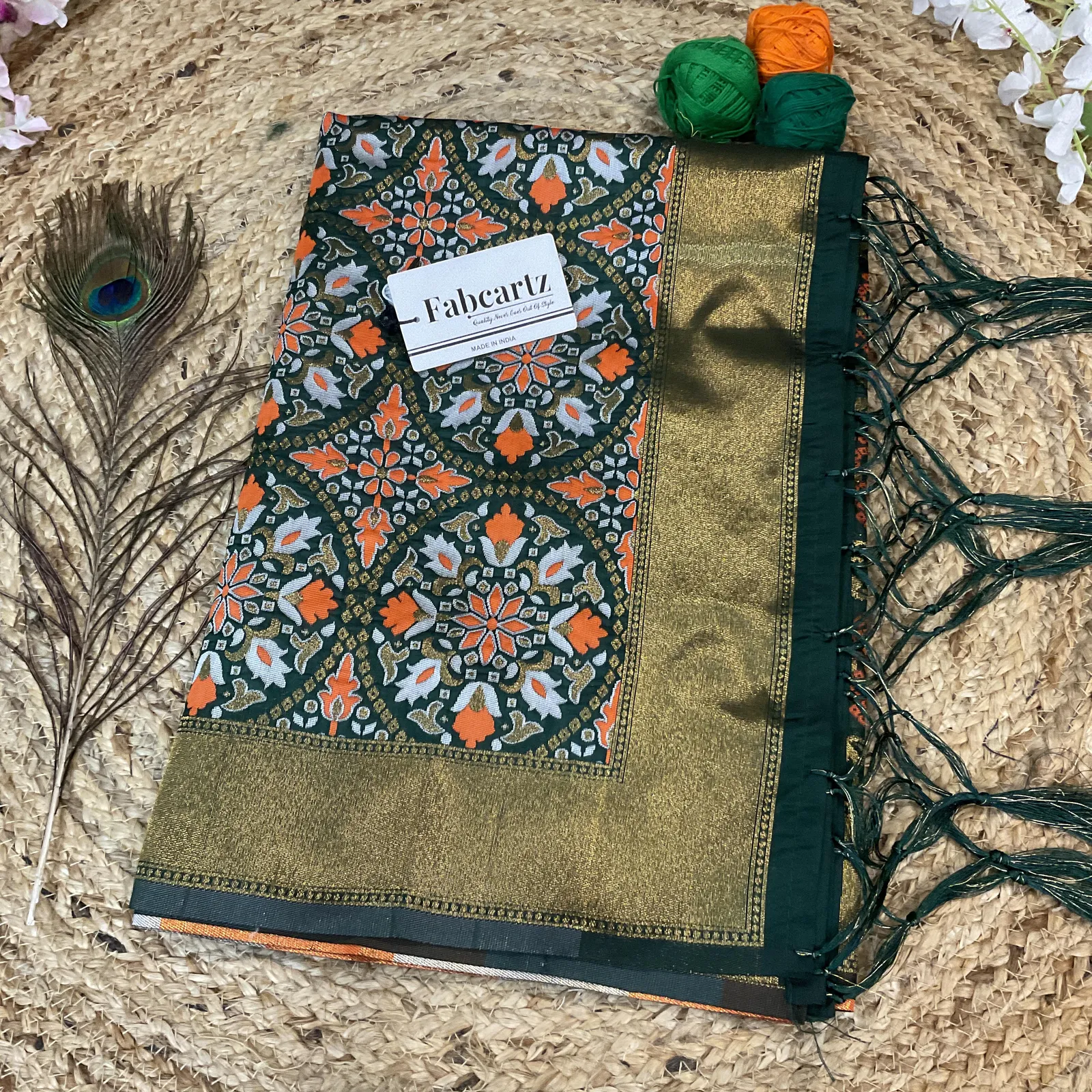 Beautiful Jacquard Woven Design Dupatta for women | Only Dupatta GolGolDup - Image 4