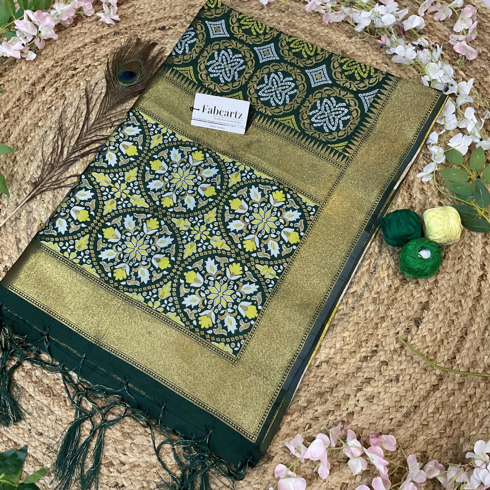 Beautiful Jacquard Woven Design Dupatta for women | Only Dupatta GolGolDup - Image 7