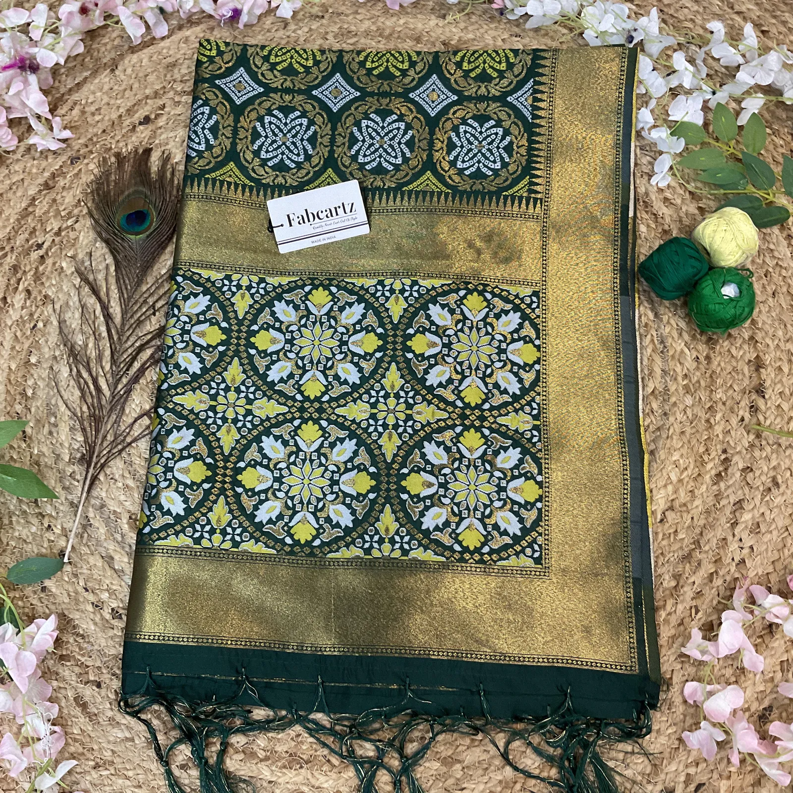 Beautiful Jacquard Woven Design Dupatta for women | Only Dupatta GolGolDup - Image 8