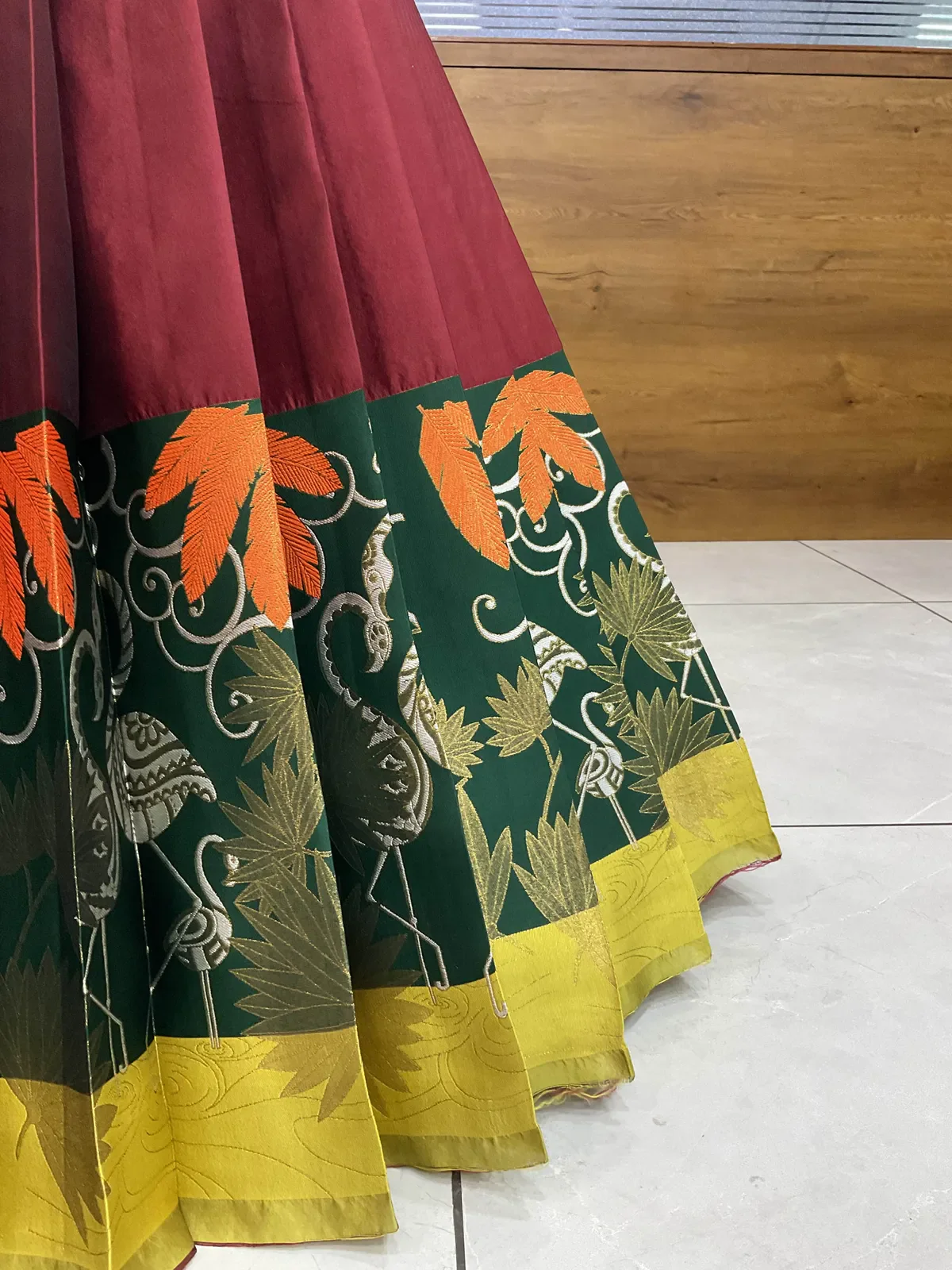 South Indian Festival Traditional Half Saree with Embroidered Blouse & Dupatta HansRango - Image 15