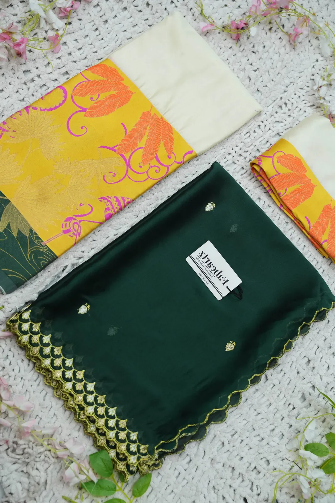 South Indian Festival Traditional Half Saree with Embroidered Blouse & Dupatta HansRango - Image 33