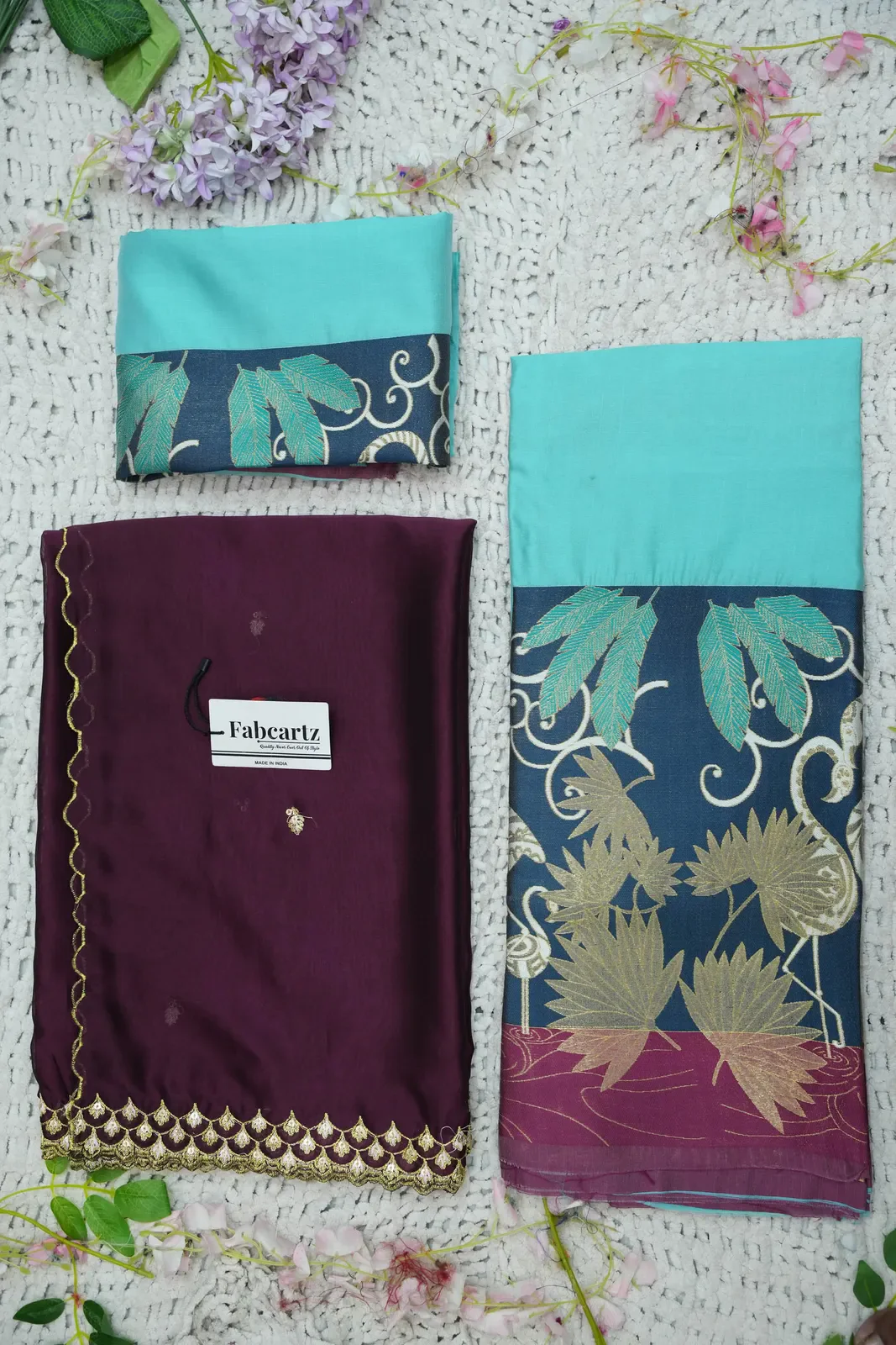 South Indian Festival Traditional Half Saree with Embroidered Blouse & Dupatta HansRango - Image 51