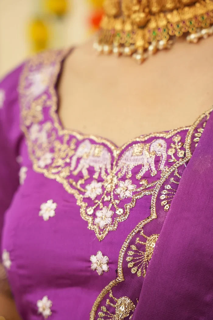 Women's Woven Design zari work Half Saree with Embroidered Blouse and Dupatta HathiGhoda - Image 36