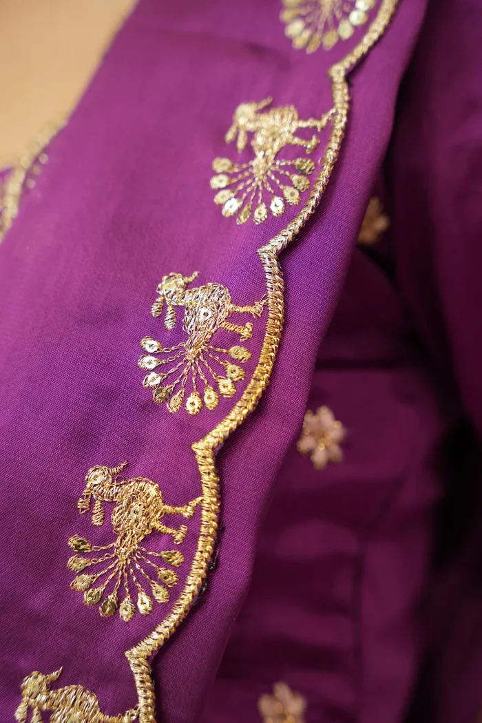 Women's Woven Design zari work Half Saree with Embroidered Blouse and Dupatta HathiGhoda - Image 37
