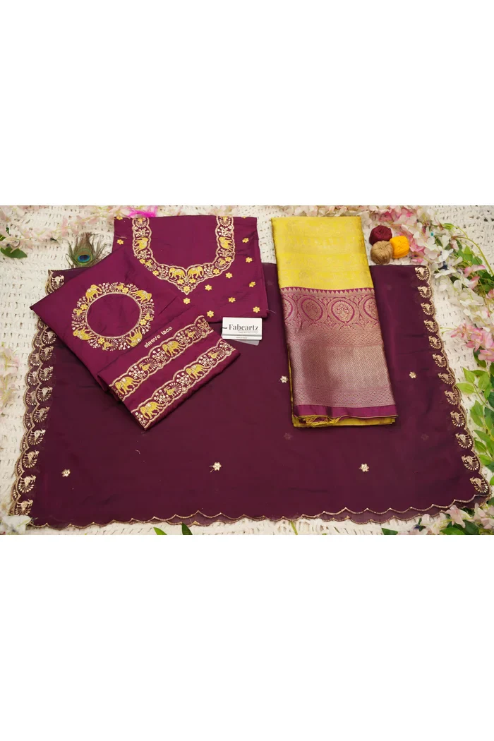 Women's Woven Design zari work Half Saree with Embroidered Blouse and Dupatta HathiGhoda - Image 42