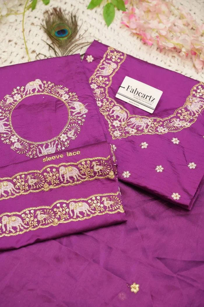Women's Woven Design zari work Half Saree with Embroidered Blouse and Dupatta HathiGhoda - Image 76