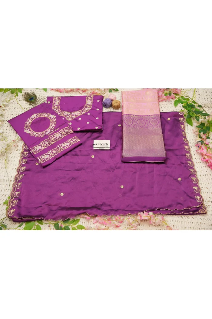 Women's Woven Design zari work Half Saree with Embroidered Blouse and Dupatta HathiGhoda - Image 77