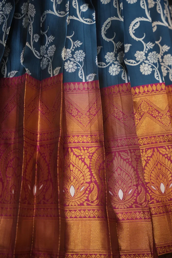Women's Woven Design zari work Half Saree with Embroidered Blouse and Dupatta HemaValli - Image 16