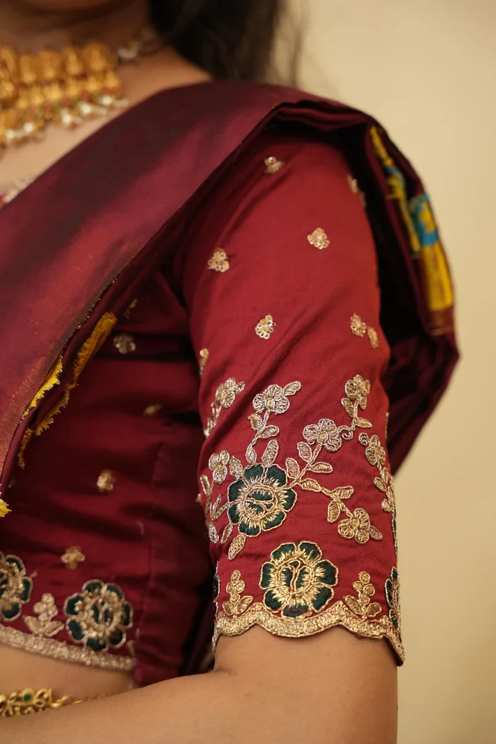 Women's Woven Design zari work Half Saree with Embroidered Blouse and Dupatta HiranPattu - Image 51