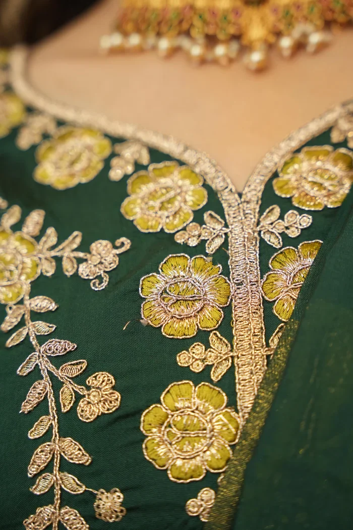 Women's Woven Design zari work Half Saree with Embroidered Blouse and Dupatta HiranPattu - Image 7