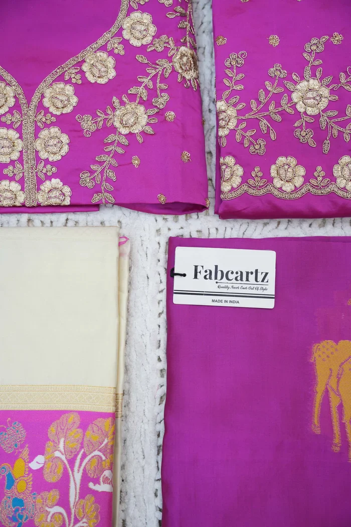 Women's Woven Design zari work Half Saree with Embroidered Blouse and Dupatta HiranPattu - Image 72