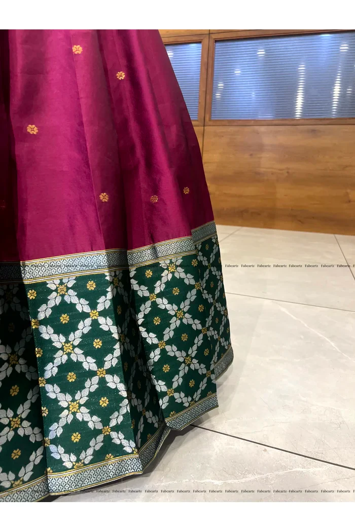 South Indian Festival Traditional Half Saree JanjalPAttu - Image 29