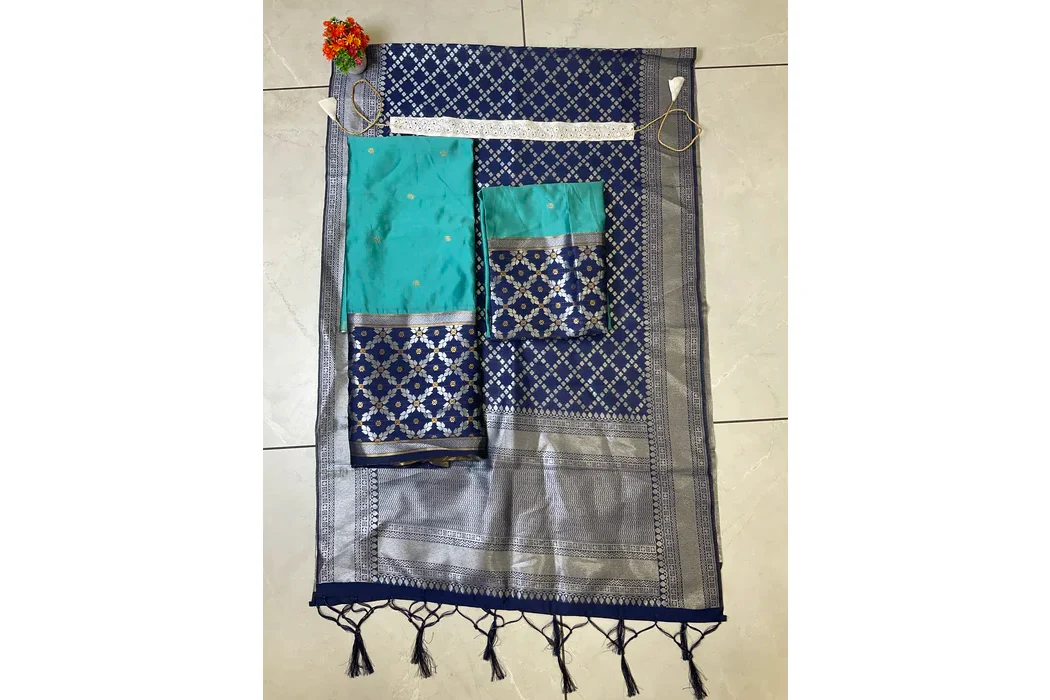 South Indian Festival Traditional Half Saree JanjalPAttu - Image 43