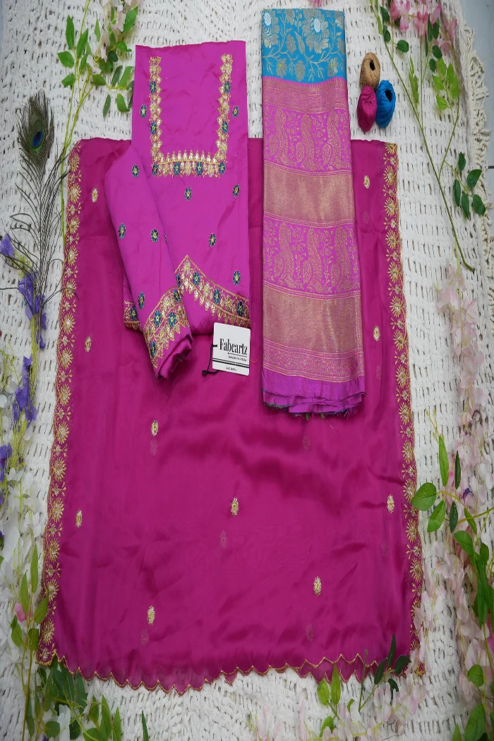 Women's Woven Design zari work Half Saree with Embroidered Blouse and Dupatta Jaya - Image 91