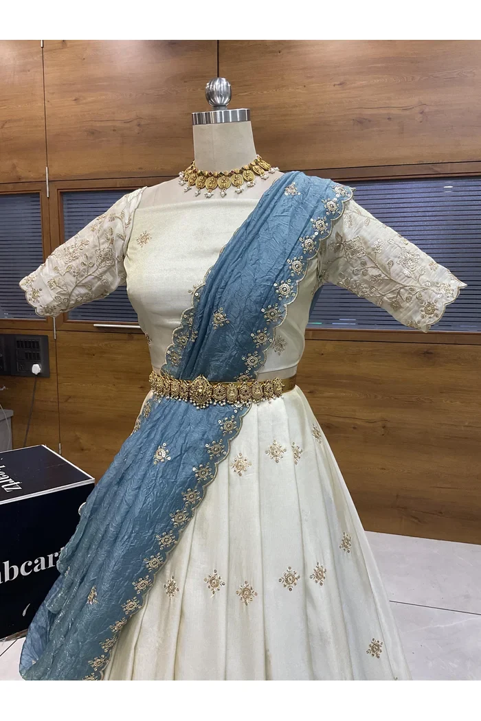 South Indian Festival Traditional Lehenga Choli Shizuka - Image 10