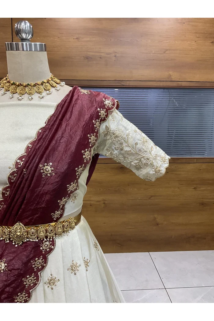 South Indian Festival Traditional Lehenga Choli Shizuka - Image 16