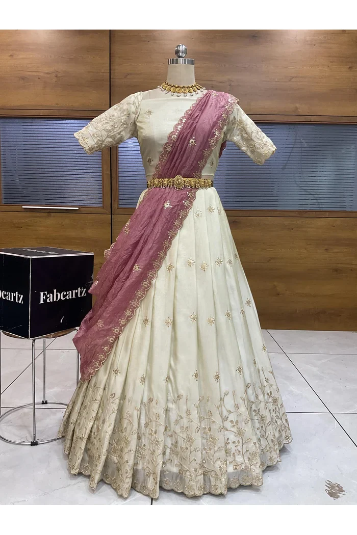 South Indian Festival Traditional Lehenga Choli Shizuka - Image 17
