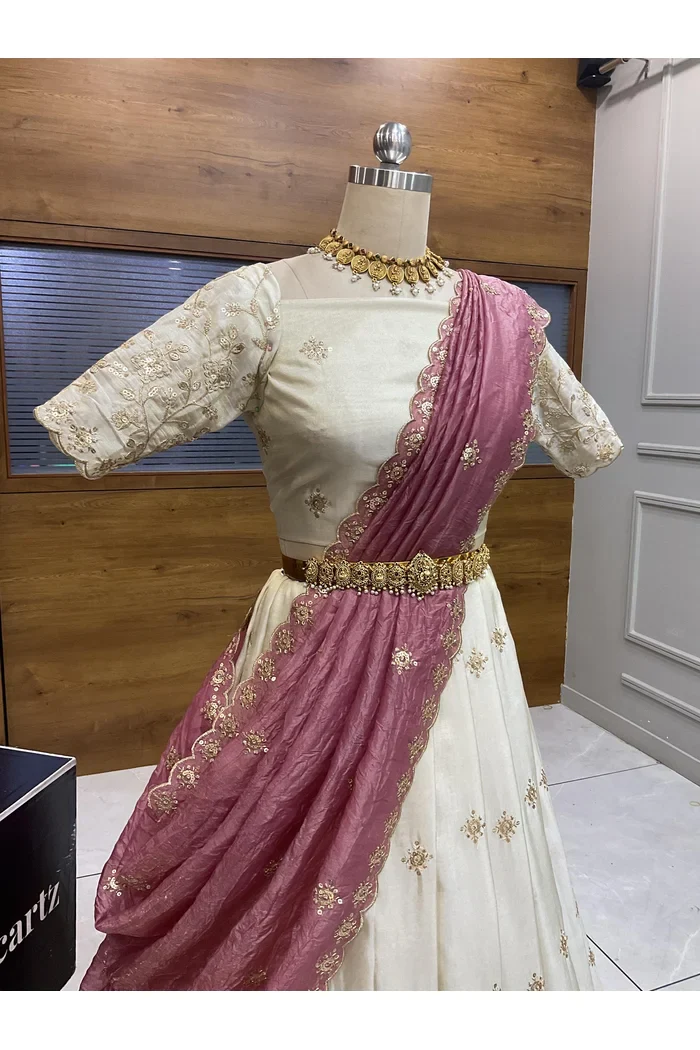 South Indian Festival Traditional Lehenga Choli Shizuka - Image 19