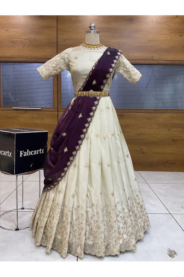 South Indian Festival Traditional Lehenga Choli Shizuka - Image 21
