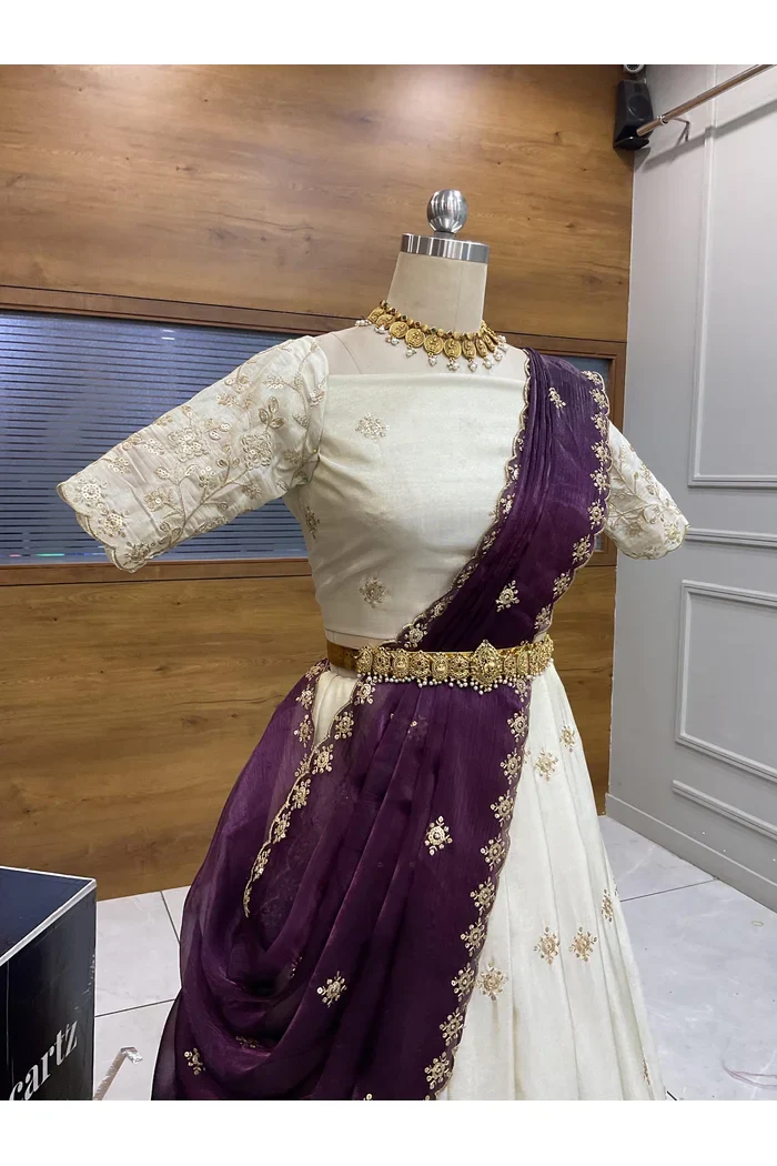 South Indian Festival Traditional Lehenga Choli Shizuka - Image 23