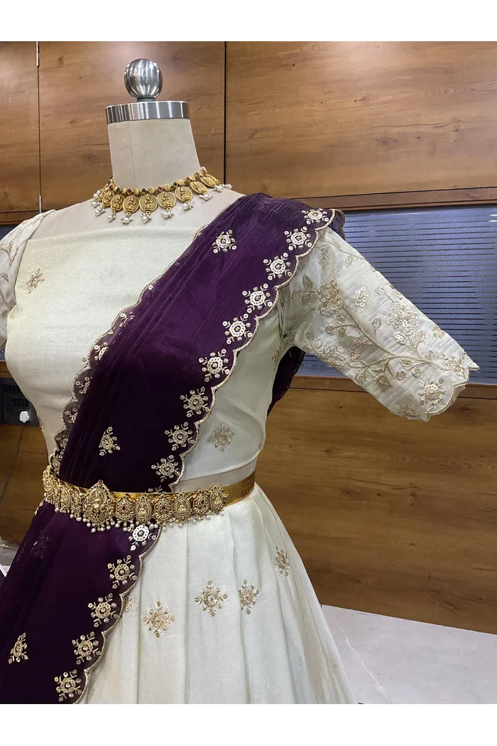 South Indian Festival Traditional Lehenga Choli Shizuka - Image 24