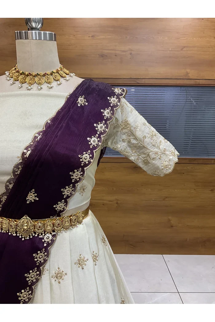 South Indian Festival Traditional Lehenga Choli Shizuka - Image 25
